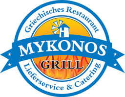 Mykonos Grill logo.